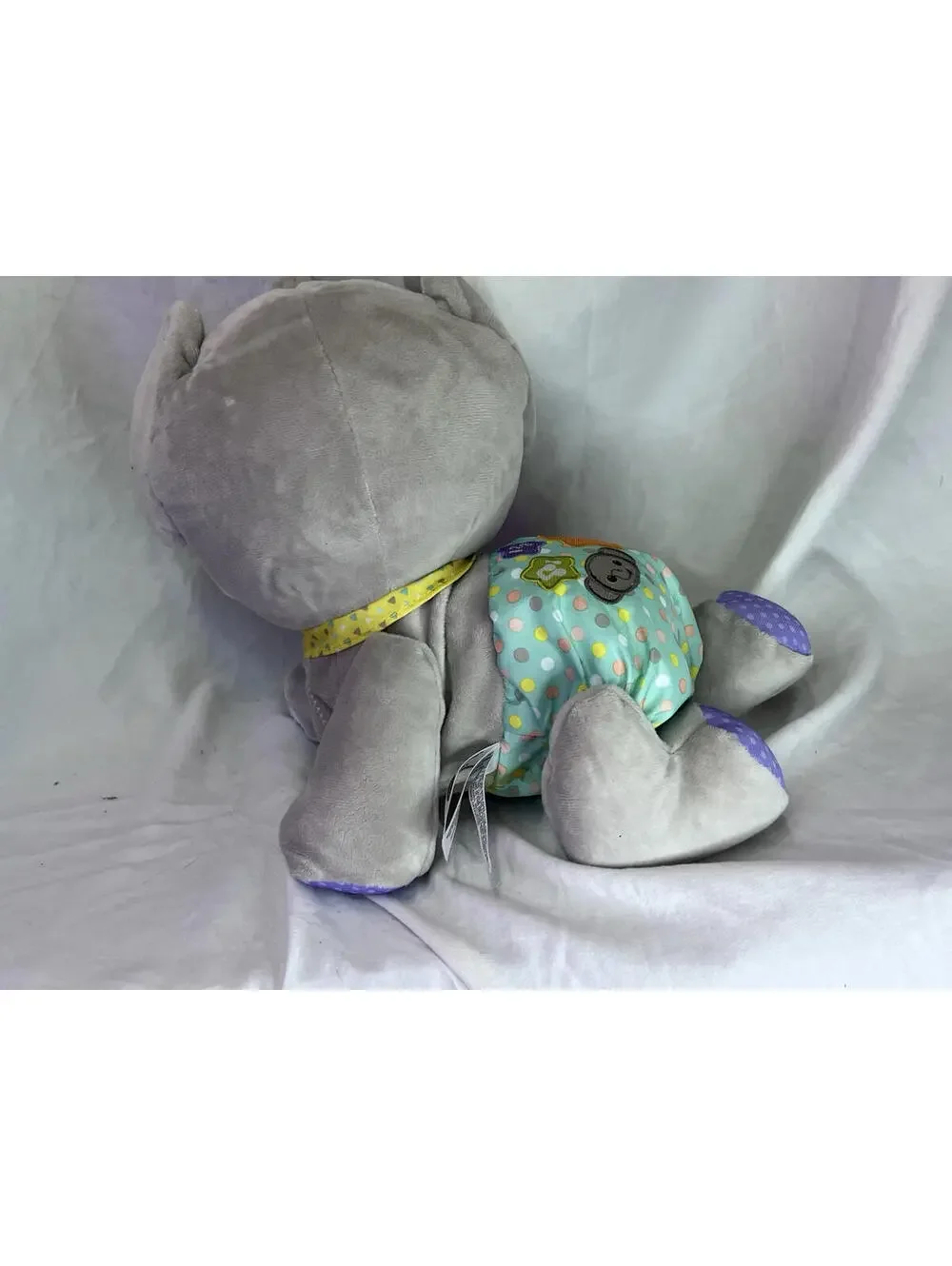 2100A VTech 80-533279 Explore and Crawl Elephant Plush Toy, Blue